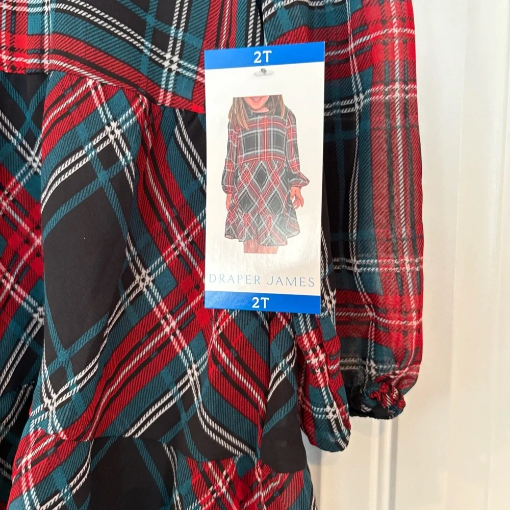 Draper‎ James Red Plaid Dress Size 2T